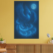 Phénix Lune Bleue · Impression sur toile de beaux- (Insitu(Salon))