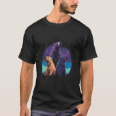Phenomenal Howling Grizzly Bear Pack Retro Awesome T-shirt (Voorkant)