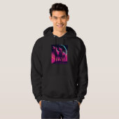 Phenomenal Howling Wolves Wolf Pack Retro Awesomen Hoodie (Voorkant volledig)
