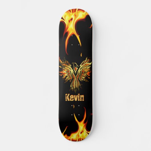 Pheonix Rising Personalized Dd Brand Skateboard (Voorkant)