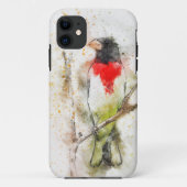 Pheucticus ludovicianus (Großbeak met roos) Case-Mate iPhone Case (Achterkant)