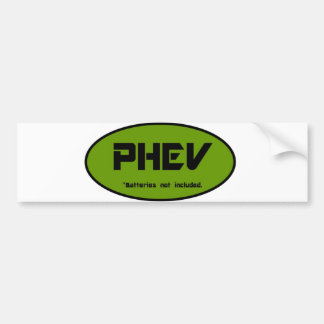 PHEV-batterijen niet meegeleverd Bumpersticker
