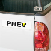 PHEV-bliksemafdrukking en -stekker Bumpersticker (Op Truck)