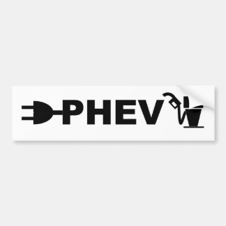 PHEV-stekker en -pomp Bumpersticker