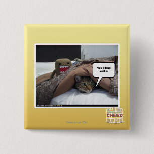 Phew ik denk dat ik hem verloren heb vierkante button 5,1 cm