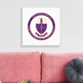 Phi Alpha Delta-logo Canvas Afdruk (Insitu (Woonkamer))