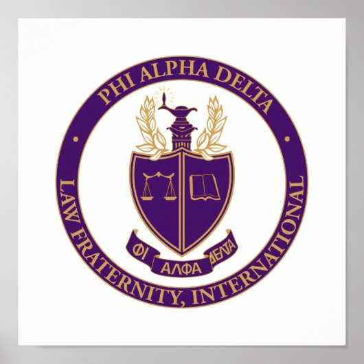 Phi Alpha Delta-logo Poster (Voorkant)