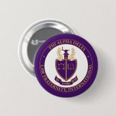 Phi Alpha Delta-logo Ronde Button 5,7 Cm (Voorkant /achterkant)