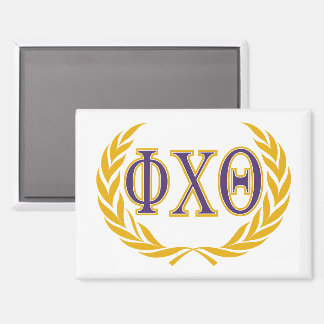 Phi Chi Theta | Griekse letters met krans Magneet