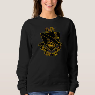 Phi Chi Theta Wapen Goud en Zwart Trui