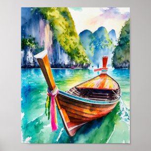 Phi Phi Island Krabi Thailand Waterverf Poster