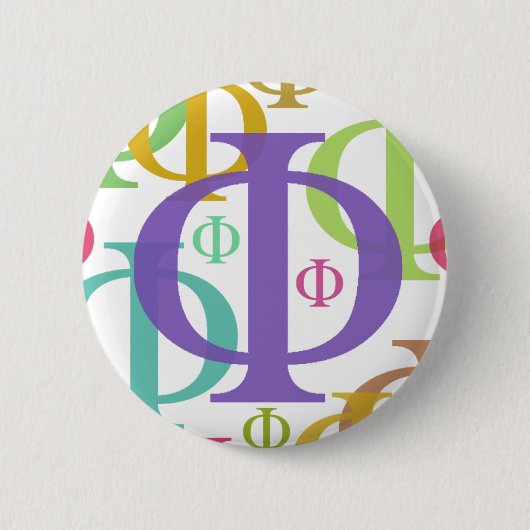 Phi Ronde Button 5,7 Cm (Voorkant)