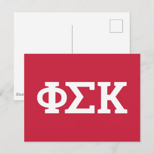 Phi Sigma Kappa Letters Briefkaart