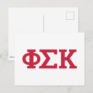 Phi Sigma Kappa Letters Briefkaart