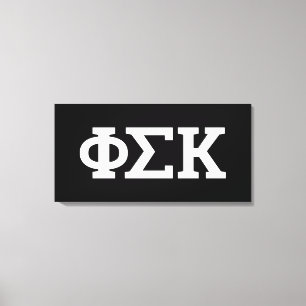 Phi Sigma Kappa Letters Canvas Afdruk