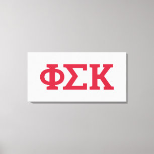 Phi Sigma Kappa Letters Canvas Afdruk
