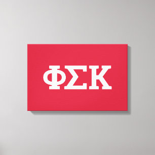 Phi Sigma Kappa Letters Canvas Afdruk