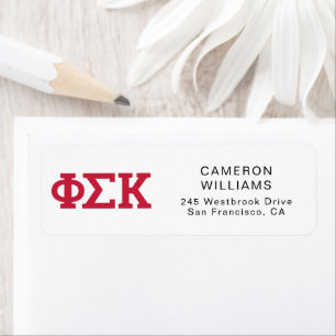 Phi Sigma Kappa Letters Etiket