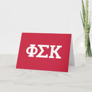 Phi Sigma Kappa Letters Kaart