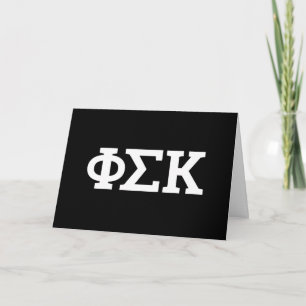 Phi Sigma Kappa Letters Kaart