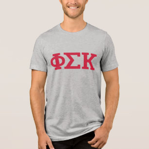 Phi Sigma Kappa Letters Tri-Blend Shirt