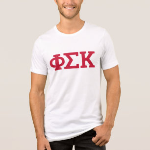Phi Sigma Kappa Letters Tri-Blend Shirt