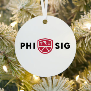 Phi Sigma Kappa-logo Metalen Ornament