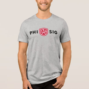 Phi Sigma Kappa-logo Tri-Blend Shirt