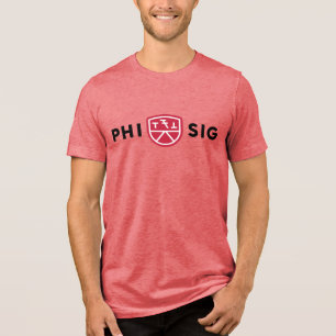 Phi Sigma Kappa-logo Tri-Blend Shirt