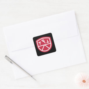Phi Sigma Kappa Schild Vierkante Sticker