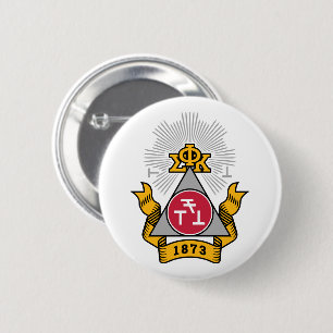 Phi Sigma Kappa Wapen Ronde Button 5,7 Cm