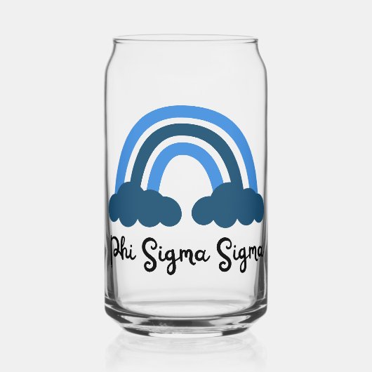 Phi Sigma Sigma Bleu Monochrome Arc-en-ciel (Verso)