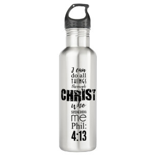 Phil 4:13 cross-bk waterfles 