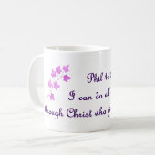 Phil 4:13 : Je peux faire tout par Christ Mug (Devant gauche)