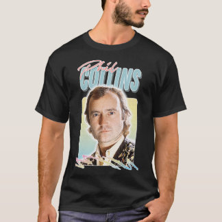 Phil Collins 80s Retro Aesthetisch Ontwerp T-shirt