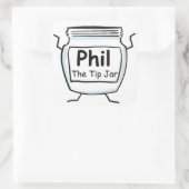 Phil de tip pot - tip pot sticker (Tas)