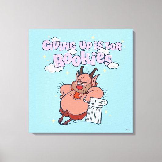 Phil - Giving Up is for Rookies Canvas Print (Voorkant)