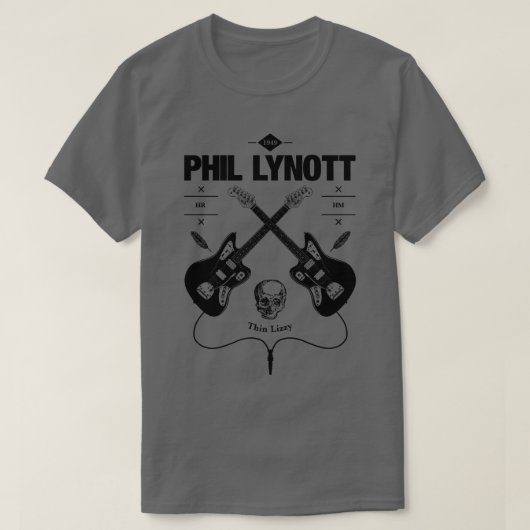 Phil Lynott gitaar Logo T-shirt (Design voorkant)