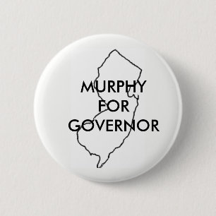 Phil Murphy voor de Gouverneur 2017 van New Jersey Ronde Button 5,7 Cm