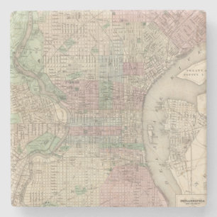 Philadelphia 3 stenen onderzetter