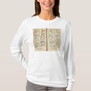 Philadelphia aan Washington Road Map 4 T-shirt