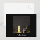 Philadelphia at Night Postcard Briefkaart (Voorkant / Achterkant)