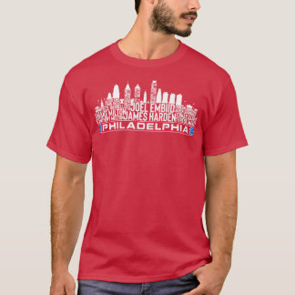 Philadelphia Basketbalteam 23 speler Roster Phil T-shirt