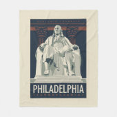 Philadelphia | Benjamin Franklin Institute Fleece Deken (Voorkant)