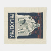 Philadelphia | Benjamin Franklin Institute Fleece Deken (Voorkant (Horizontaal))