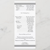 Philadelphia Bestemming Huwelijk Programma (Achterkant)