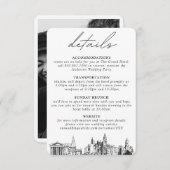 Philadelphia bruiloft details behuizing Kaart (Voorkant / Achterkant)