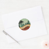 Philadelphia City Skyline Retro  Sticker (Envelop)