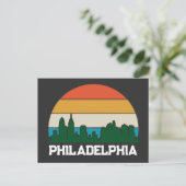 Philadelphia  City Sunset Briefkaart (Staand voorkant)