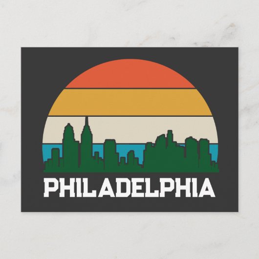 Philadelphia  City Sunset Briefkaart (Voorkant)